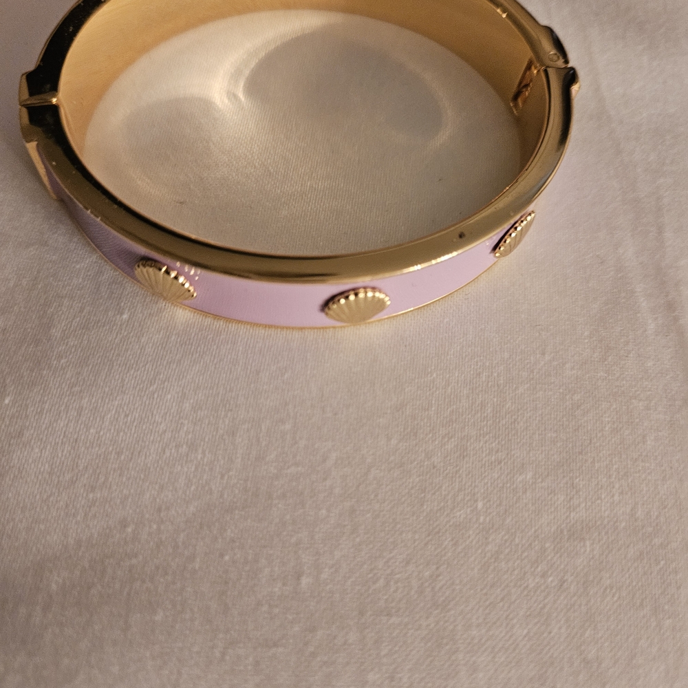 Talbots Gold and Lavender Color  Shell Bracelet - Picture 7 of 8